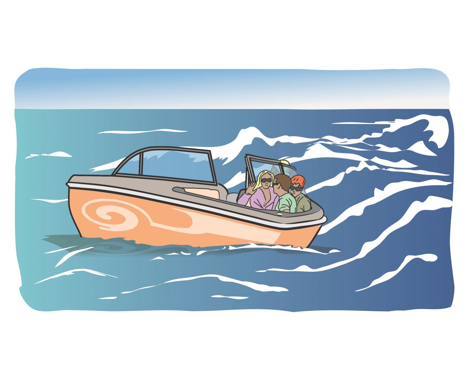 Loading boat equally on both sides.