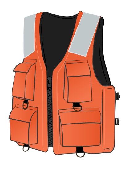 Chaleco salvavida inherentemente flotante