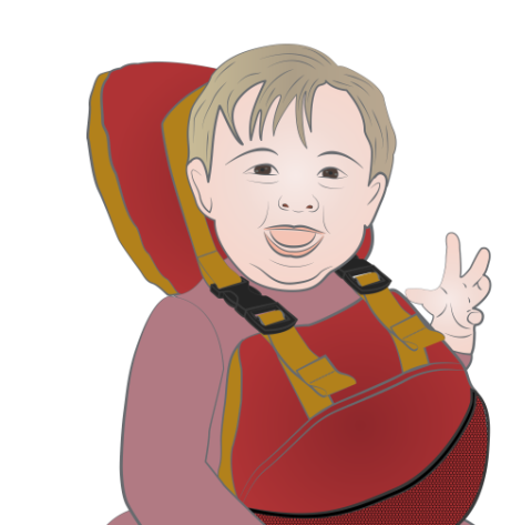 Niño con chaleco salvavida