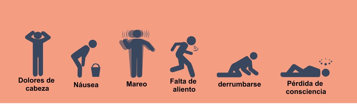 Síntomas de envenenamiento por monóxido de carbono