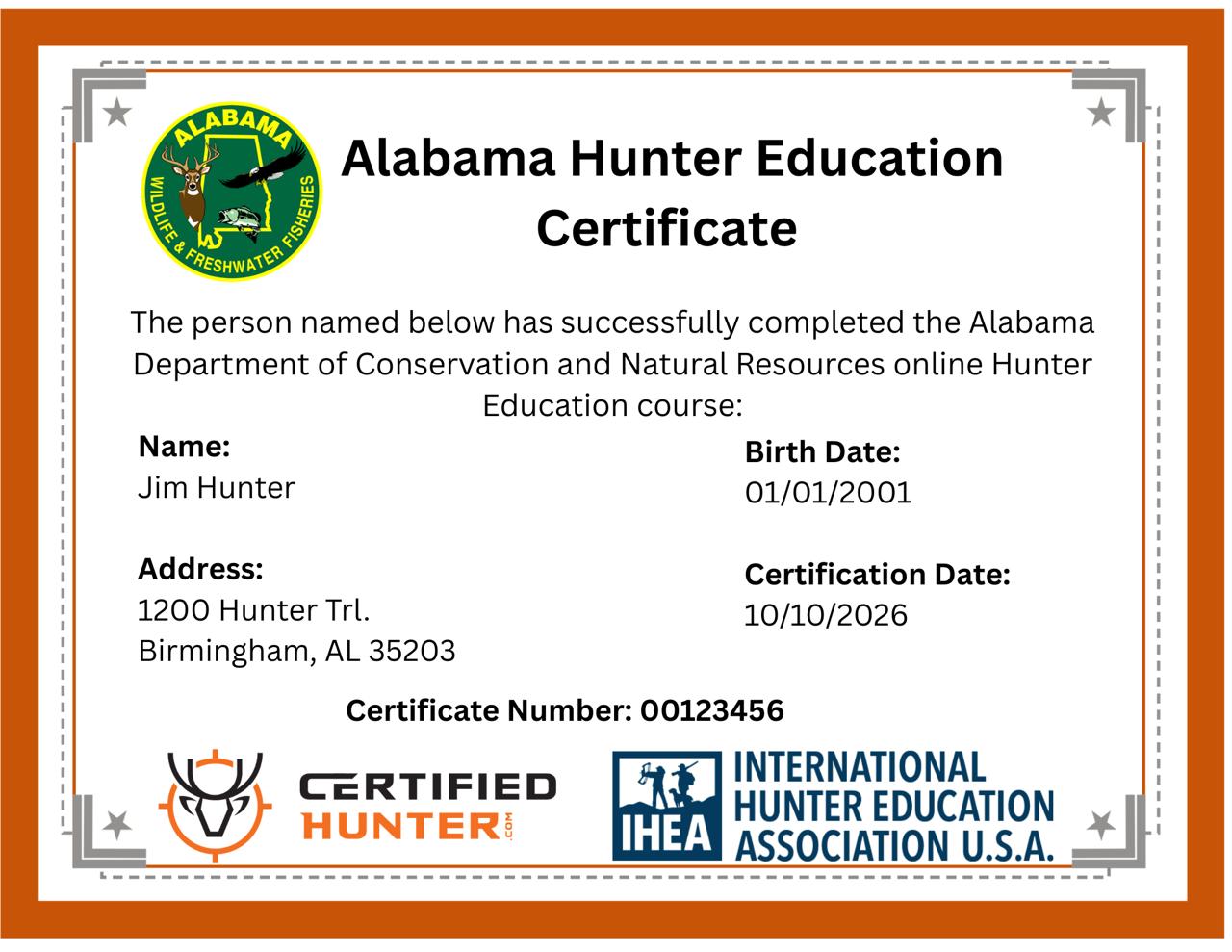 Alabama Hunter Safety Course